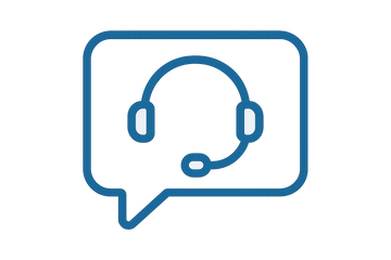 Live chat support icon 